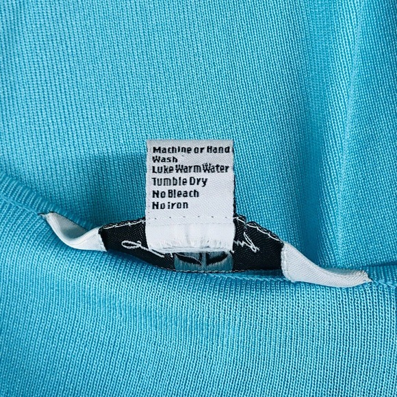 Ming Wang Womens Small Jacket Tank Set Black Blue Studded Shoulder Pad Flaw BQ28 - Picture 6 of 8